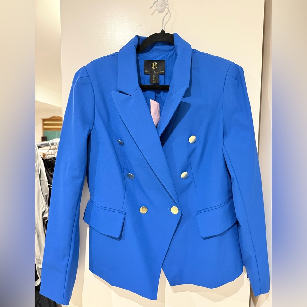 House of Harlow 1960 Royal Blue Blazer with Gold Buttons